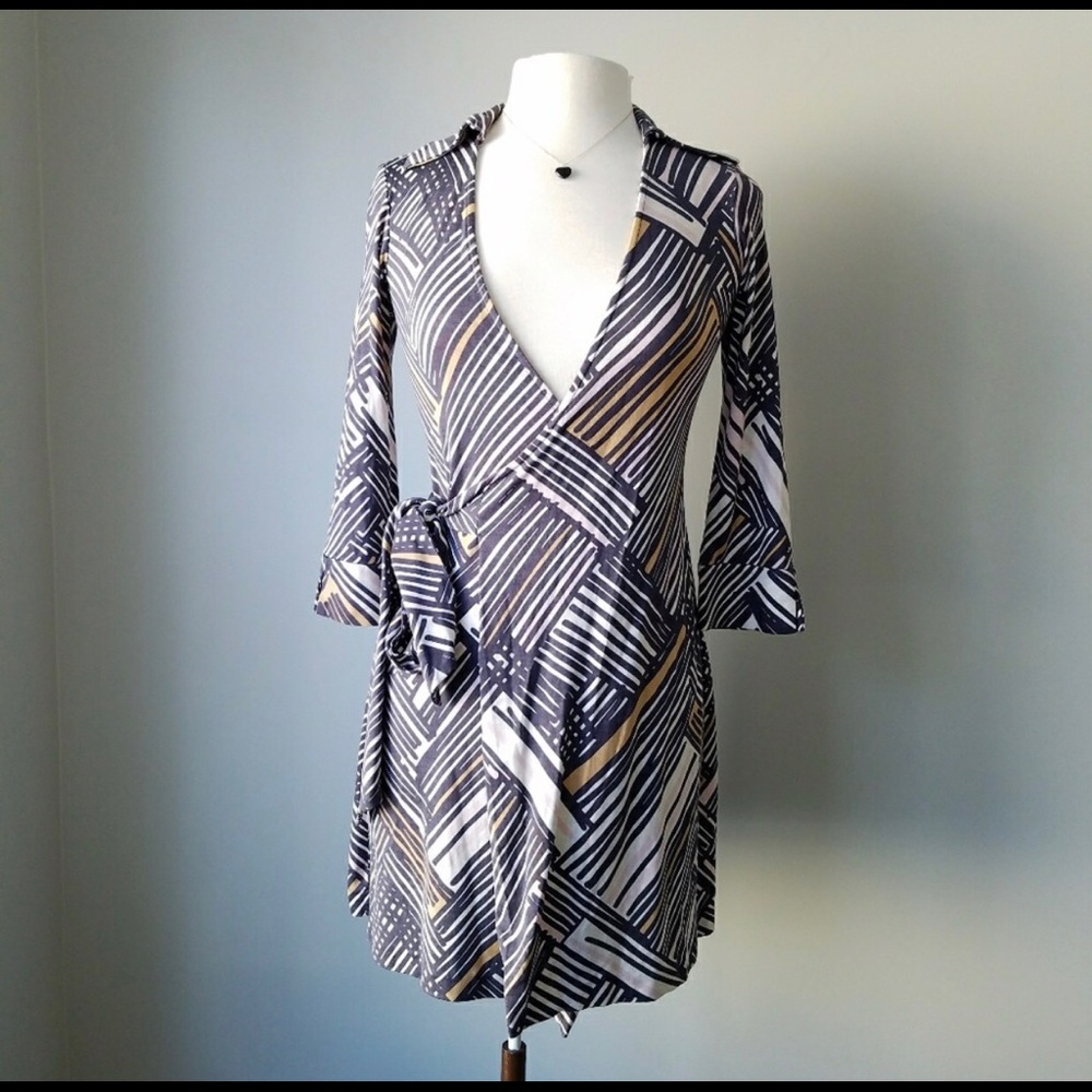 DVF Lindsey Mini Wrap Dress